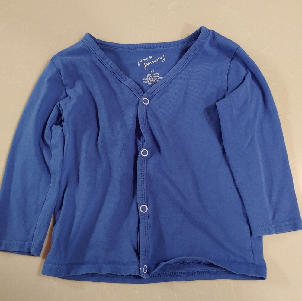 June & January 2t Cardigan in Blue